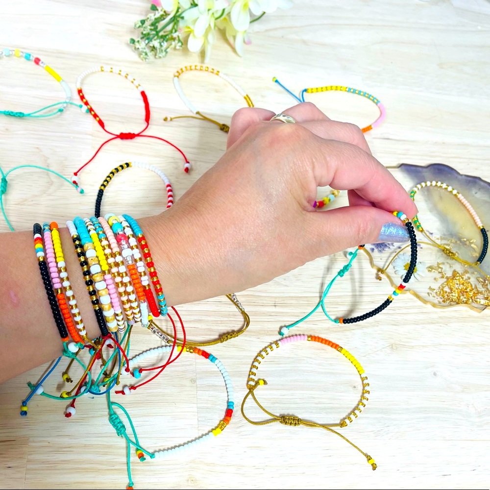 Bracelet seed bead,Native bracelet adjustable.